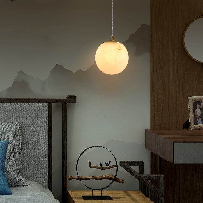 Marble Unique Shape Hanging Lights Modern Style Hanging Mount Fixture for Restaurant