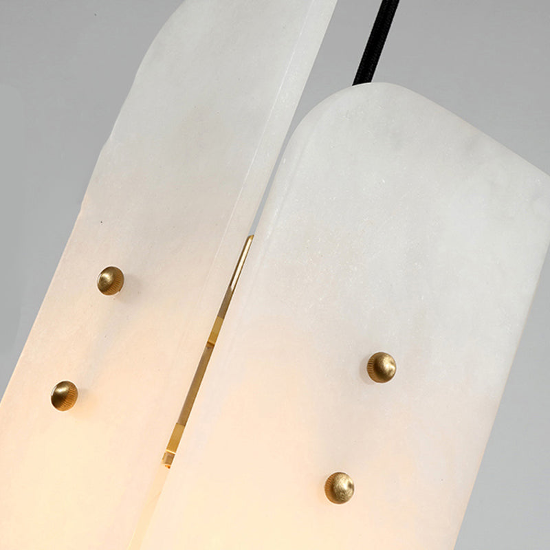 Unique Shape Hanging Lighting Modern Style Marble 1 Light Pendant Lamp for Bedroom
