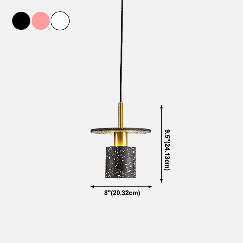 Marble UFO Shape Hanging Lights Modern Style 1 Head Hanging Mount Fixture for Restaurant