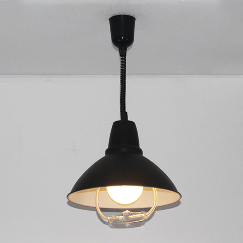 Postmodern Style Bowl Shape Hanging Light Metal 1 Light Pendant Lights for Dining Room
