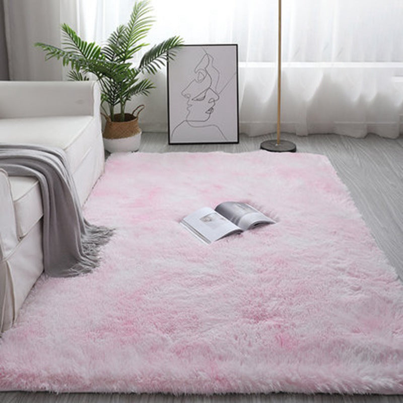 Coffee Gradual Change Rug Polyester Modern Rug Stain Resistant Rug for Drawing Room