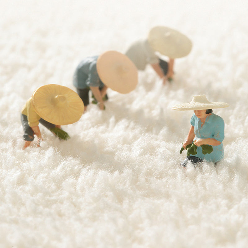 Brown Simple Rug Polyester Line Area Rug Stain Resistant Rug for Living Room