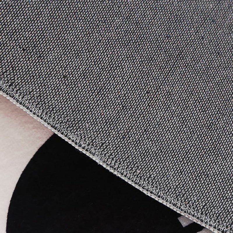 Brown Simple Rug Polyester Line Area Rug Stain Resistant Rug for Living Room