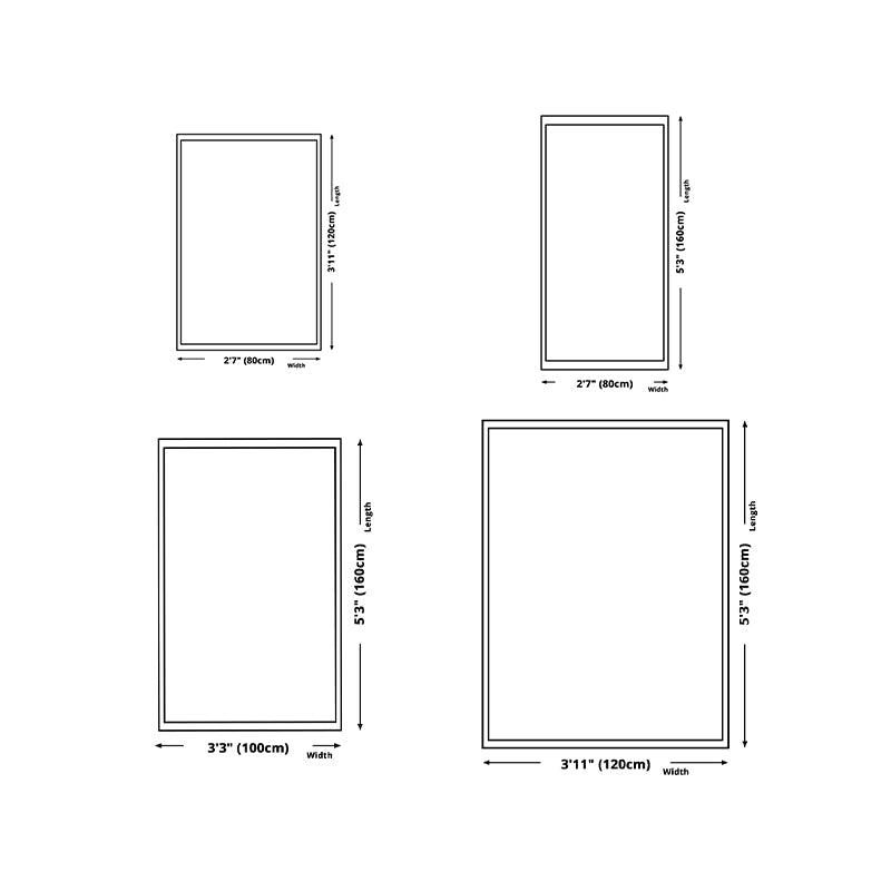 Brown Simple Rug Polyester Line Area Rug Stain Resistant Rug for Living Room