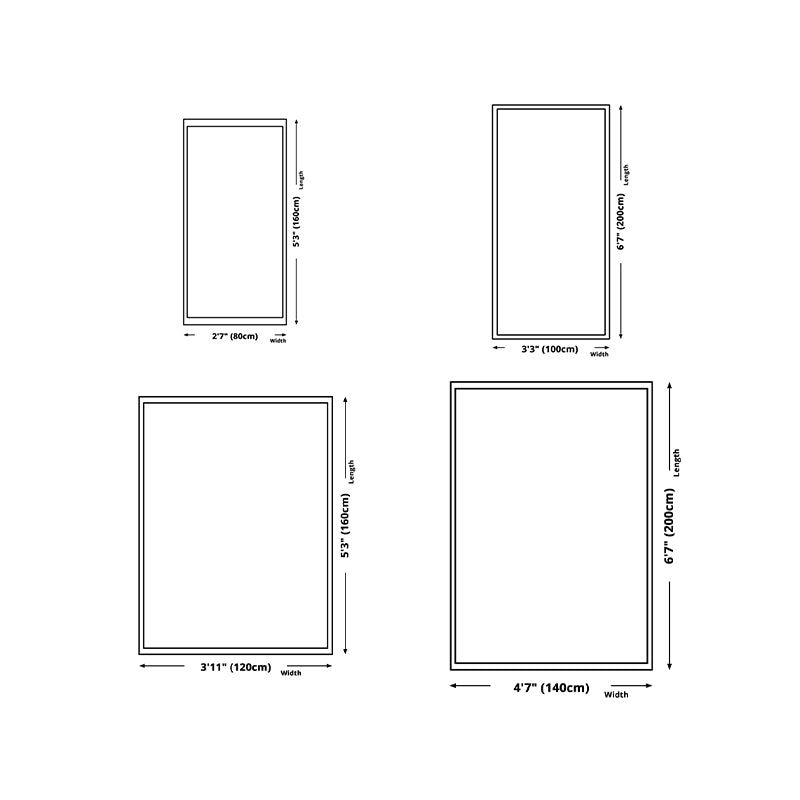 Colours Casual Rug Polyester Modern Rug Non-Slip Backing Rug for Home Decor