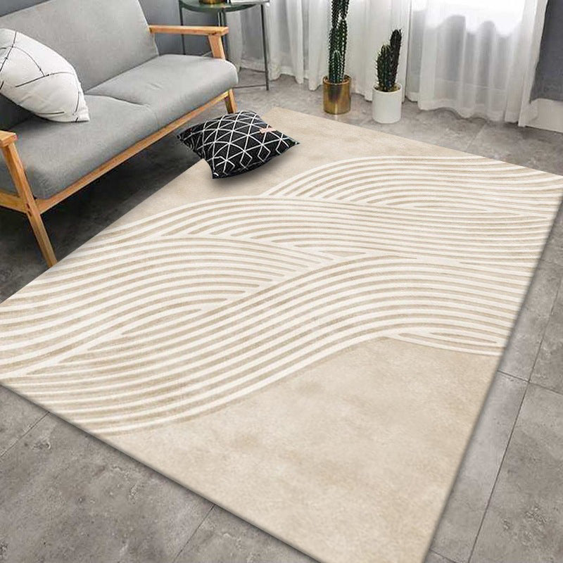 Minimalism Abstract Striped Wabi-sabi Carpet Indoor Rug for Living Room Bedroom Rug