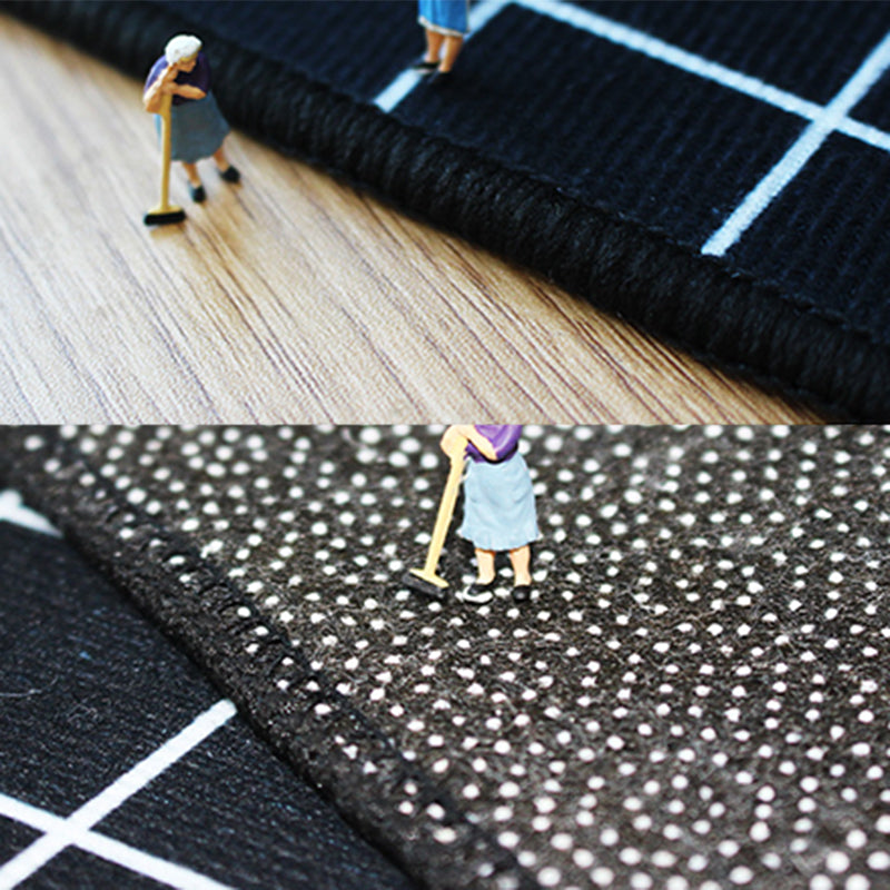 Abstract Rug Polyester Area Carpet Stain Resistant Indoor Rug for Home Decoration