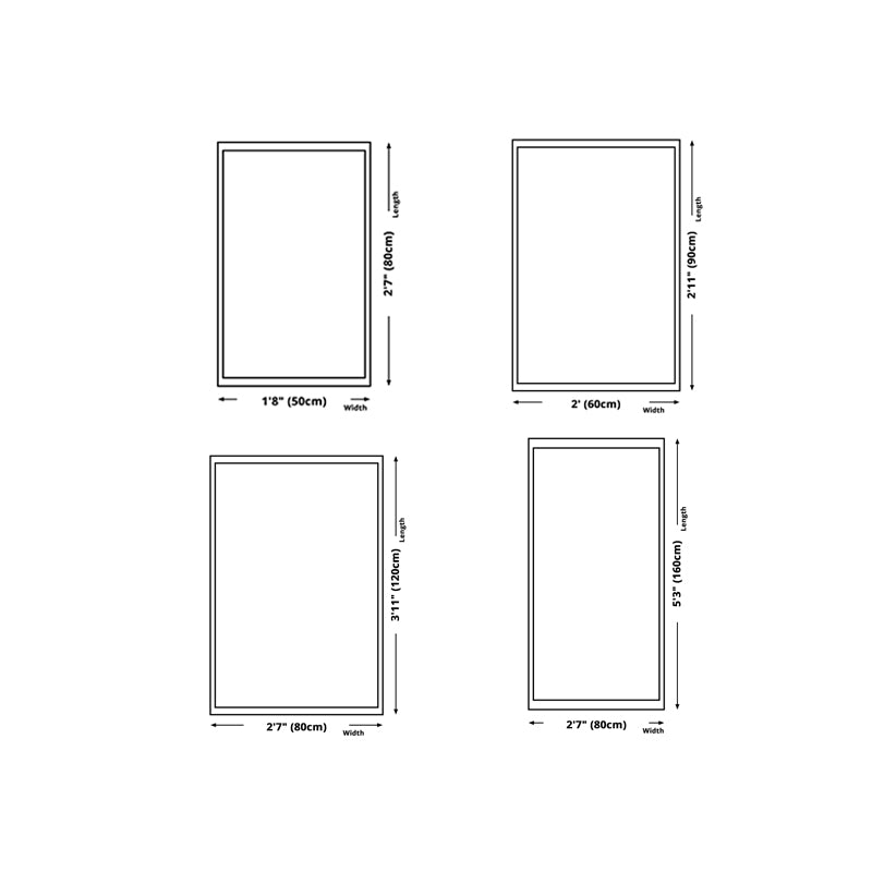 Modern Sitting Room Rug Color Block Indoor Carpet Polyester Non-Slip Backing Area Rug