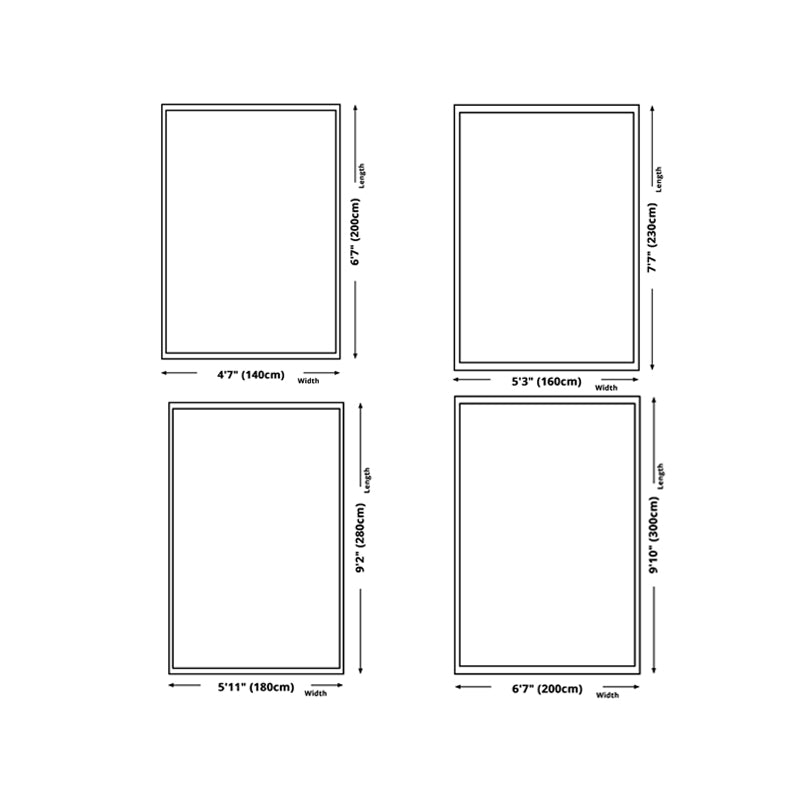 Contemporary Abstraction Rug Polyester Rug Stain Resistant Area Carpet for Living Room