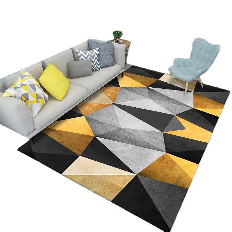 Simplicity Geometric Patterns Indoor Rug Stain Resistant Area Carpet for Home Rug