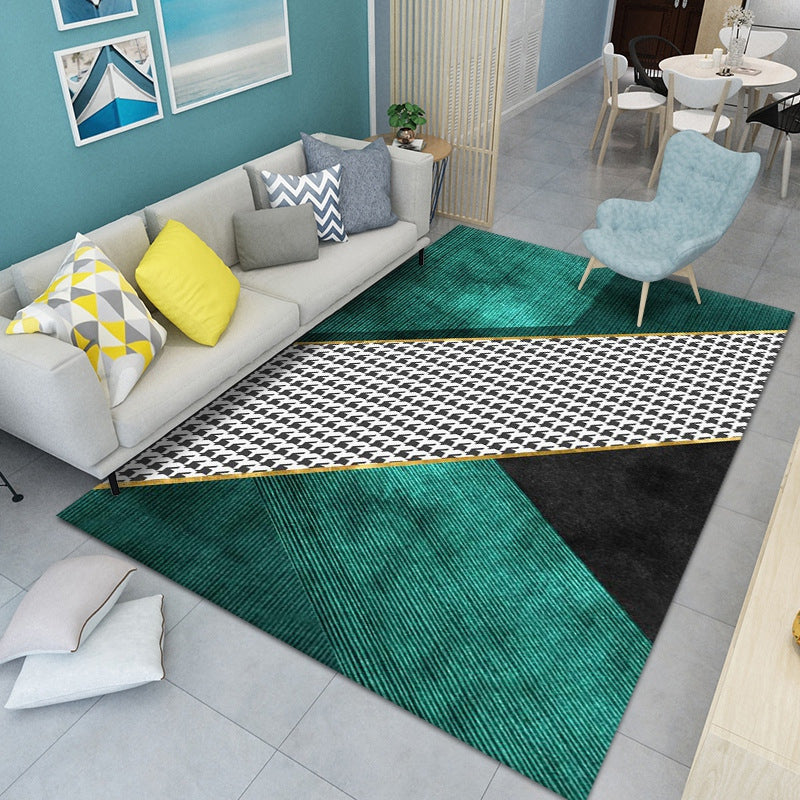 Simplicity Geometric Patterns Indoor Rug Stain Resistant Area Carpet for Home Rug