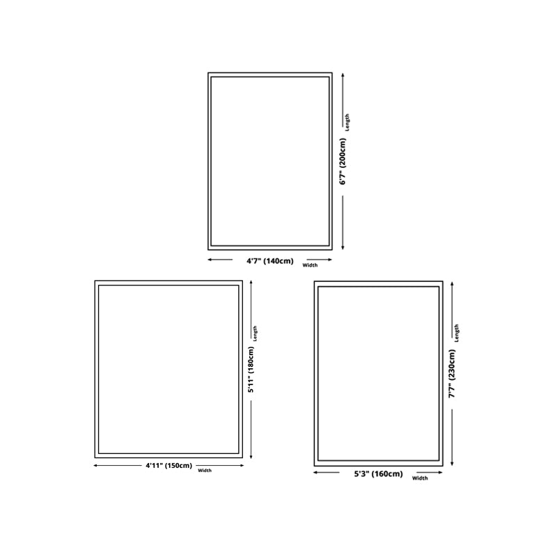 Simplicity Geometric Patterns Indoor Rug Stain Resistant Area Carpet for Home Rug