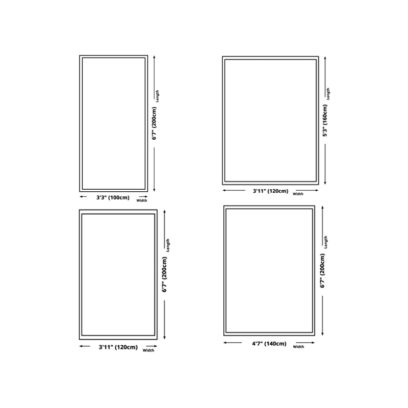 Dark Gray Modern Rug Polyester Graphic Rug Non-Slip Backing Rug for Home Decor