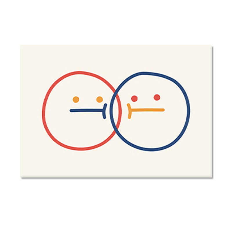 Beige Modern Rug Blending Spots Rug Non-Slip Backing Rug for Living Room