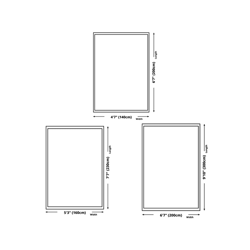 Dark Purple Grid Rug Polyester Nordic Rug Non-Slip Backing Rug for Home Decor