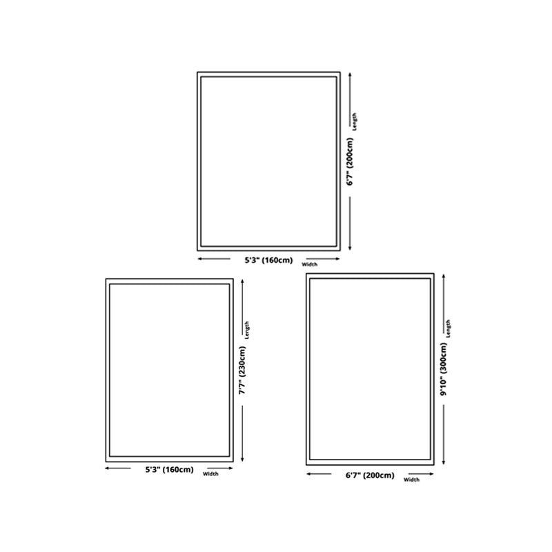 Alfombra gráfica blanca poliéster alfombra contemporánea alfombra resistente a manchas para decoración del hogar