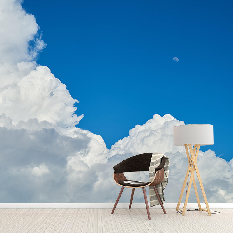 Cloud Mildew Resistant Wall Mural Wallpaper Sky Landscapes Pattern for Living Room