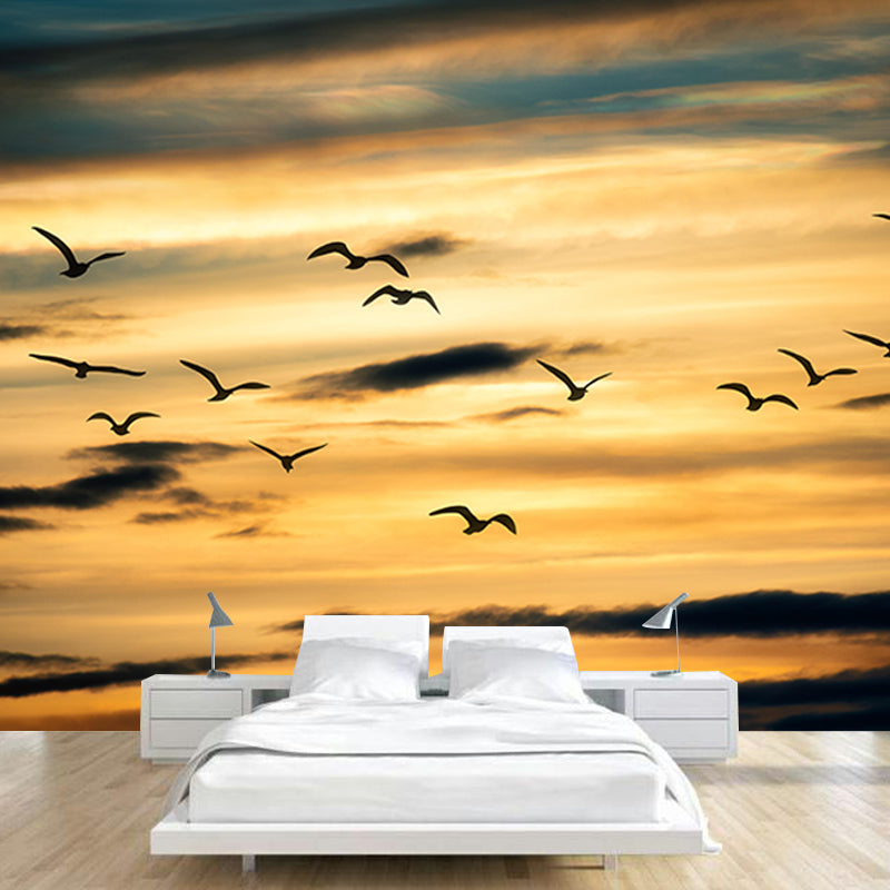 Cloud Mildew Resistant Wall Mural Wallpaper Sky Landscapes Pattern for Living Room