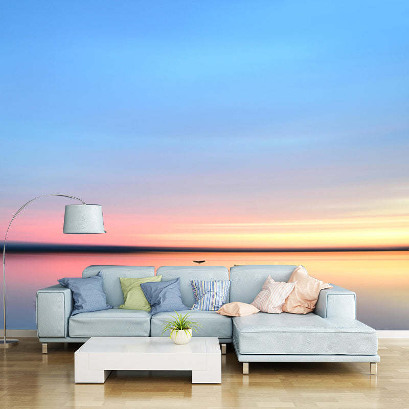 Vivid Mildew Resistant Mural Wallpaper Sky Landscapes Pattern for Decoration