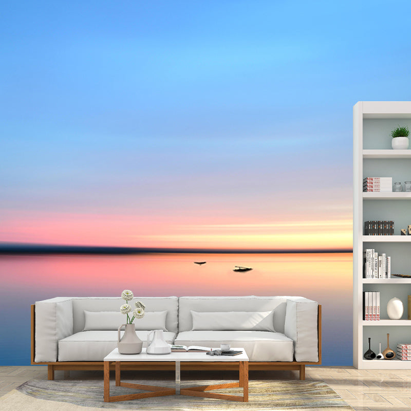 Vivid Mildew Resistant Mural Wallpaper Sky Landscapes Pattern for Decoration