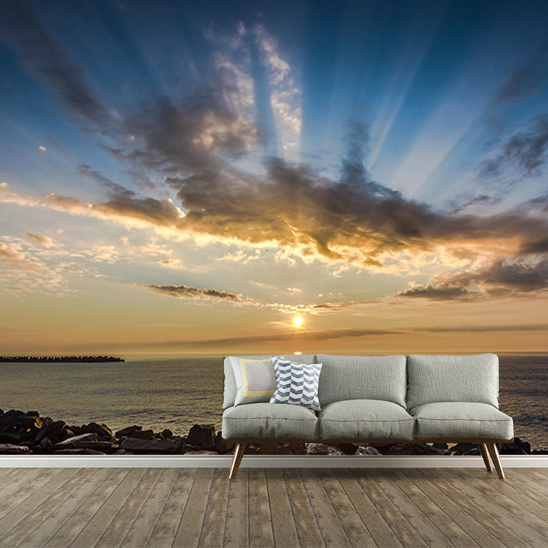 Mildew Resistant Wall Mural Wallpaper Sky Landscapes Pattern for Decoration