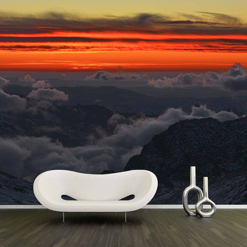 Sunset Landscapes Mildew Resistant Wall Mural Wallpaper Pattern for Home Decor