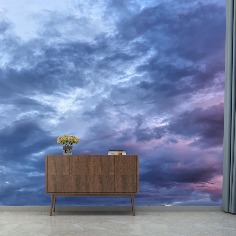 Cloudy Sky Resistant Mural Wallpaper Sky Landscapes Pattern for Home Decor
