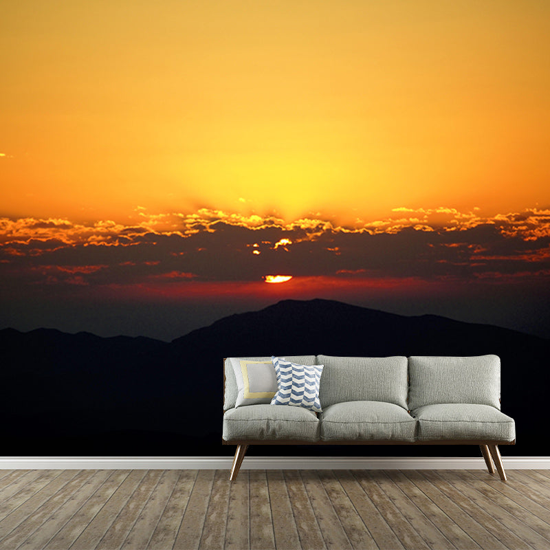 Cloudy Sky Resistant Mural Wallpaper Sky Landscapes Pattern for Home Decor