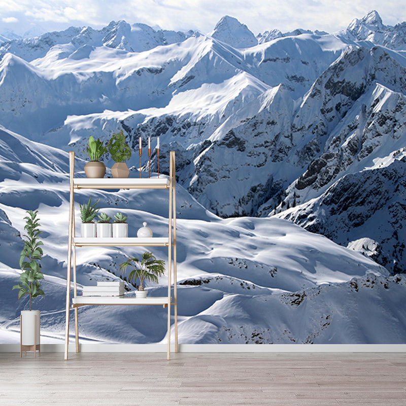 Sky Resistant Mural Wallpaper Mountain Landscapes Pattern for Wall Decor