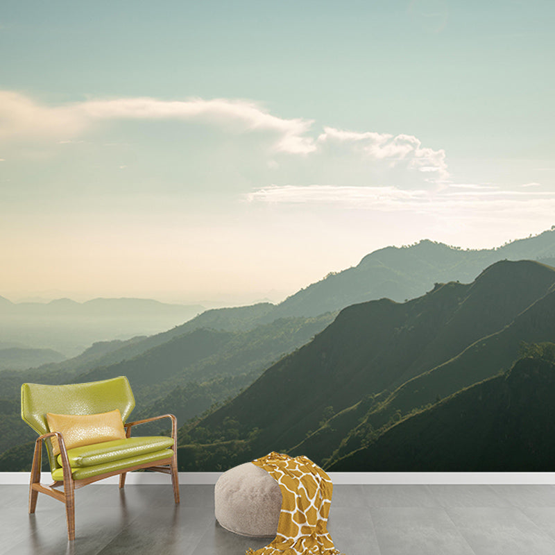 Vivid Resistant Mural Wallpaper Mountain Landscapes Pattern for Home Decor