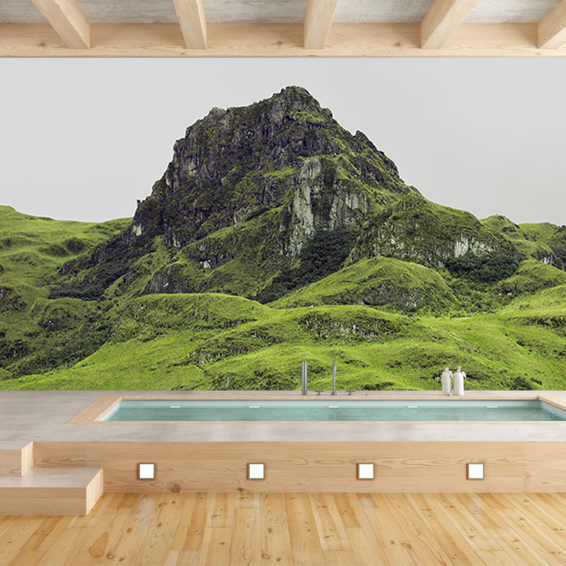 Mildew Resistant Mural Wallpaper Mountain Landscapes Pattern for Bedroom