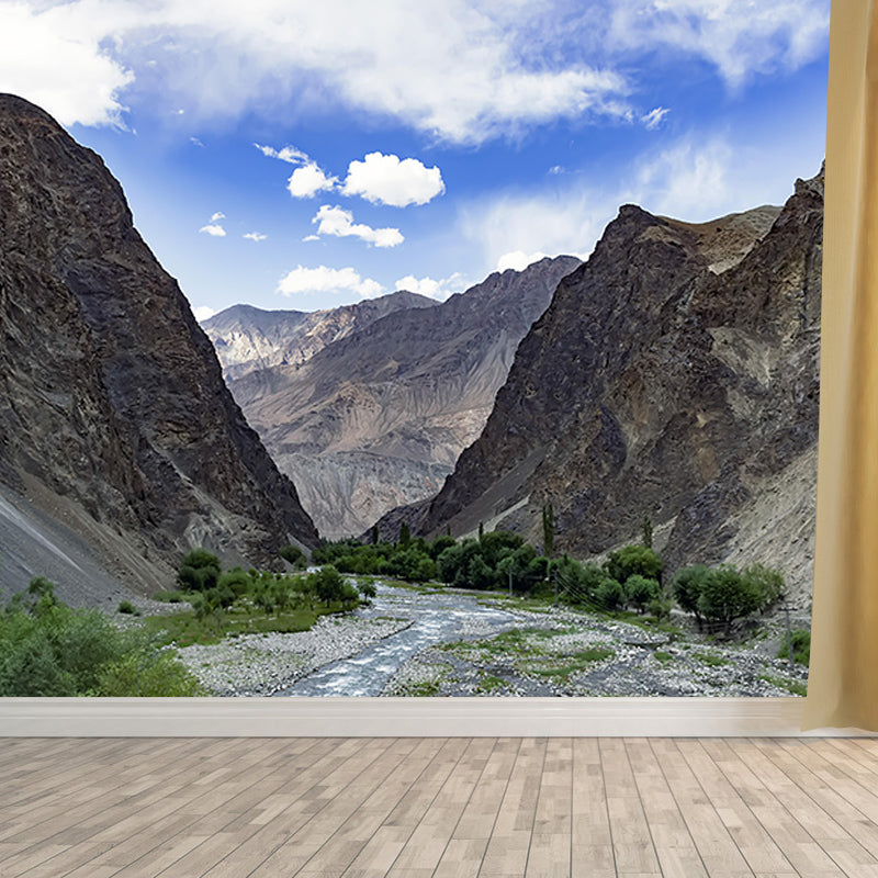 Mildew Resistant Wall Mural Wallpaper Mountain Landscapes Pattern Wall Covering