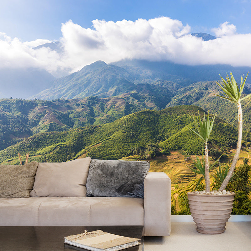 Mildew Resistant Wall Mural Wallpaper Mountain Landscapes Pattern Wall Art