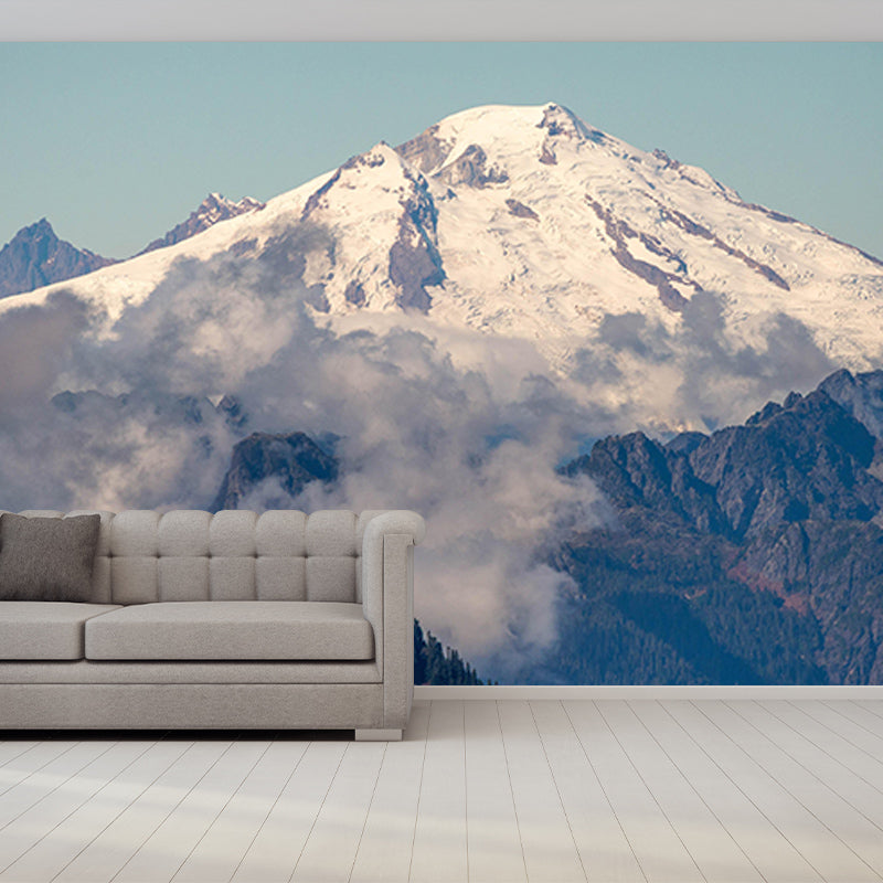 Mildew Resistant Wall Mural Wallpaper Mountain Landscapes Pattern for Bedroom