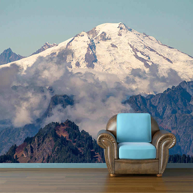 Mildew Resistant Wall Mural Wallpaper Mountain Landscapes Pattern for Bedroom