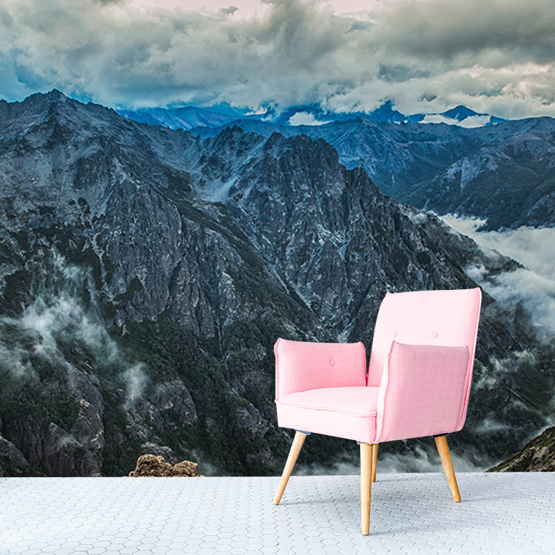 Mildew Resistant Wall Mural Wallpaper Mountain Landscapes Pattern for Room