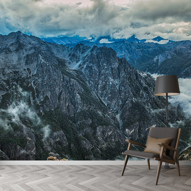 Mildew Resistant Wall Mural Wallpaper Mountain Landscapes Pattern for Room