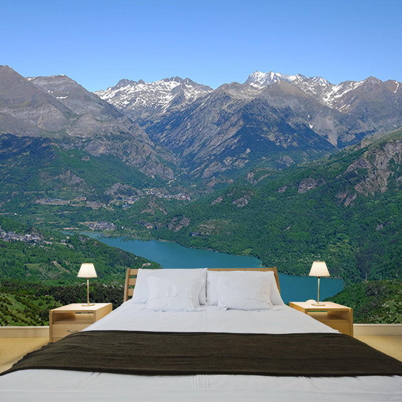 Wall Mural Mildew Resistant Wallpaper Mountain Landscapes Pattern for Wall Decor