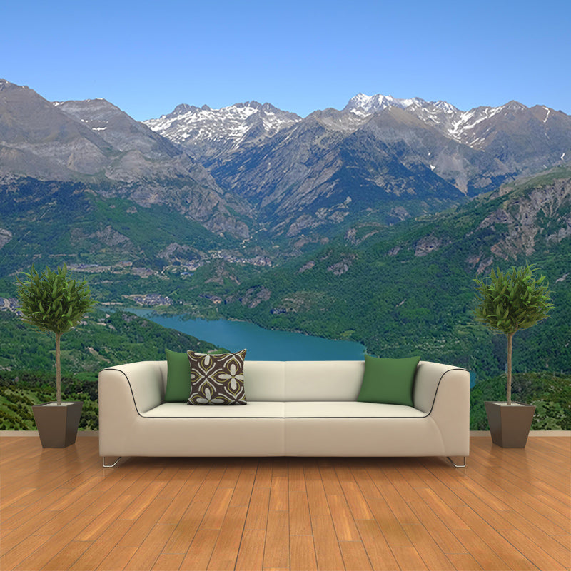 Wall Mural Mildew Resistant Wallpaper Mountain Landscapes Pattern for Wall Decor