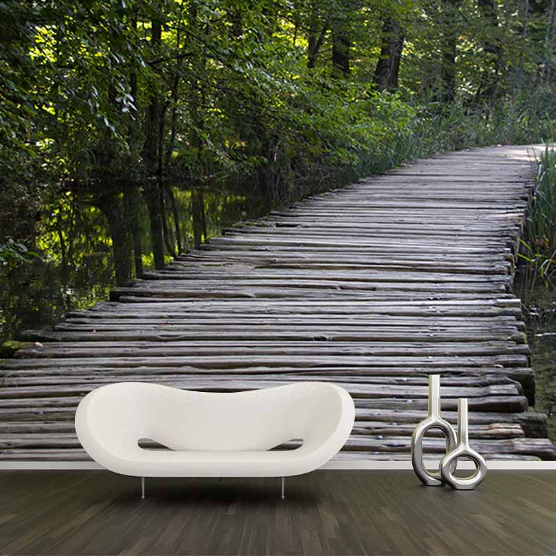 Mildew Resistant Wall Mural Wallpaper Space Extension Pattern for Home Decor