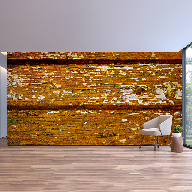 Wood Grain Mural Modern Smooth Wall Covering for Sleeping Room, Stain Resistant