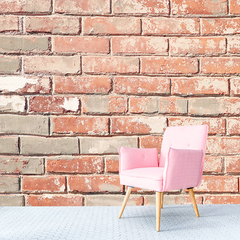 Bedroom Decoration Industrial Brick Wall Wall Mural, Personalized Size