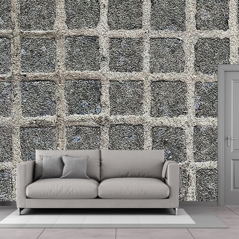 Brick Wall Industrial Wall Mural Water Resistant Wall Covering for Living Room