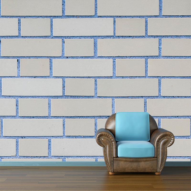 Brick Wall Industrial Wall Mural Water Resistant Wall Covering for Living Room