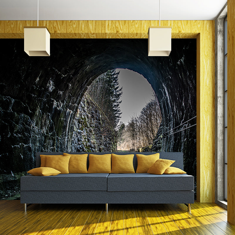 Tunnel Spatial Extension Wall Mural for Bedroom Decoration, Personalized Size