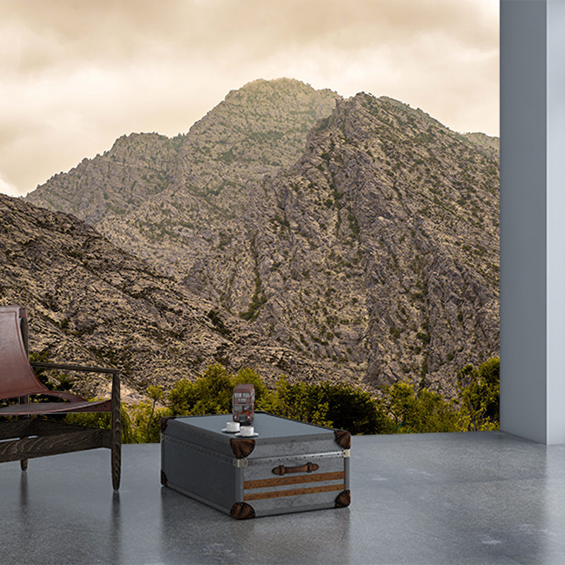 Home Decoration Mountain View Mural Moisture Resistant Wall Covering