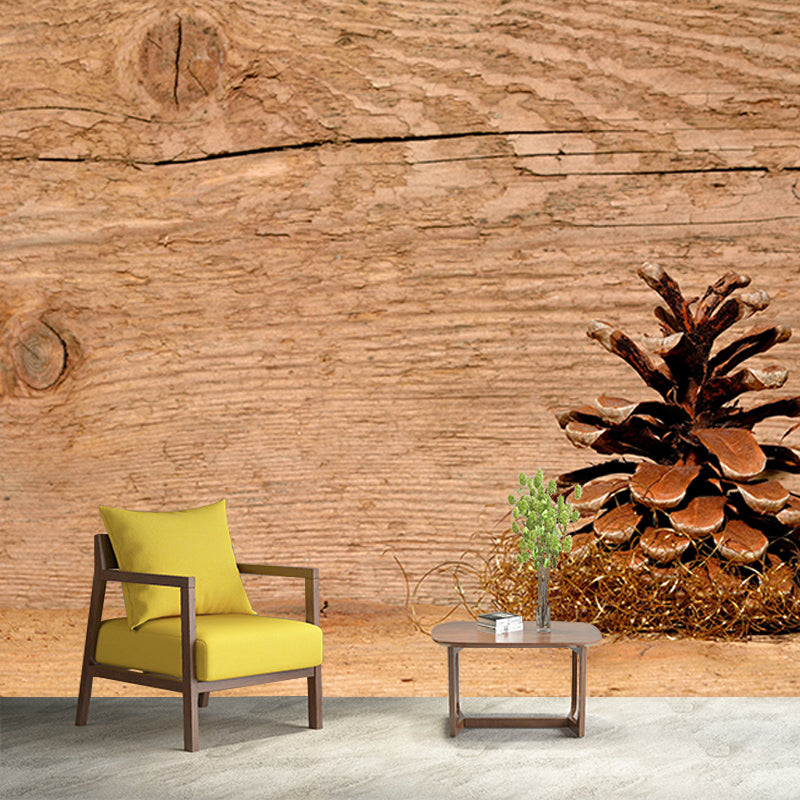 Horizontal Photography Industrial Wood Grain Mural Wallpaper Room Wall Art