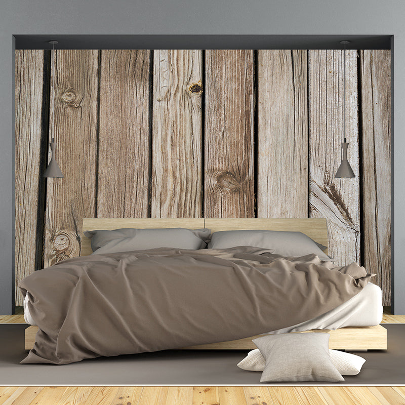 Industrial Wood Grain Mural Wallpaper Horizontal Photography Living Room Wall Art