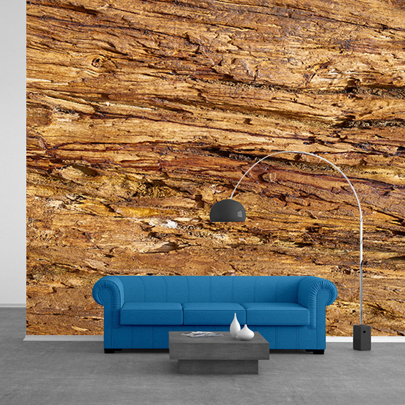 Industrial Wood Grain Mural Wallpaper Horizontal Photography Living Room Wall Art