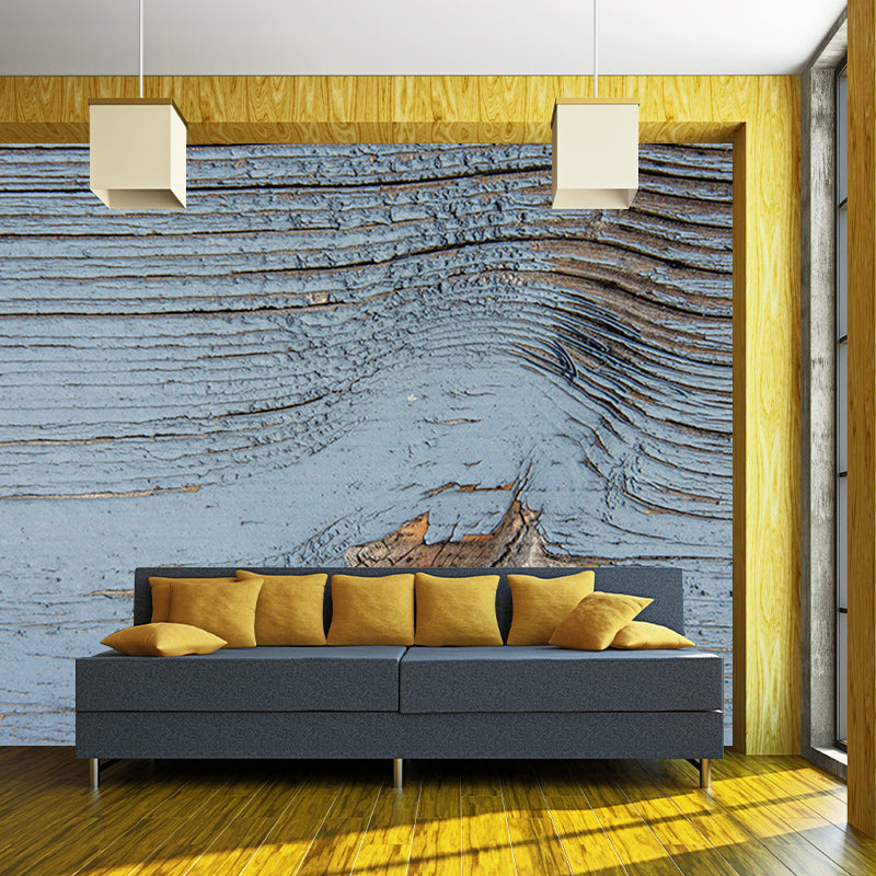 Industrial Style Wood Grain Mural Wallpaper Horizontal Photography Living Room Wall Art